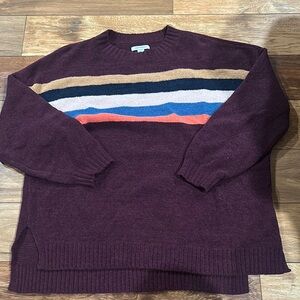 American Eagle Outfitters Brown Tan Crewneck Sweater